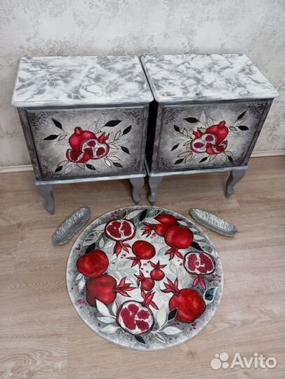 Антикварные румынские тумбочки в редизайне