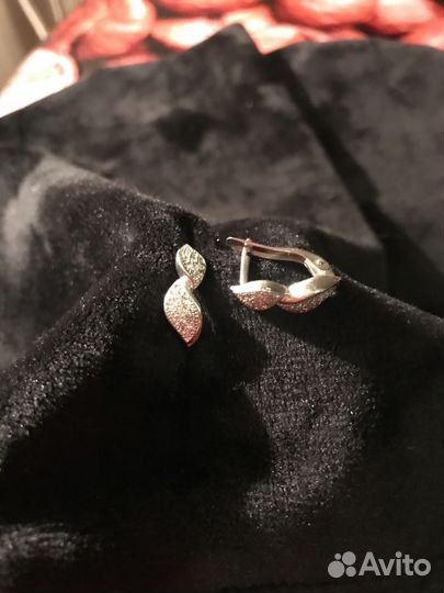 Серьги серебро