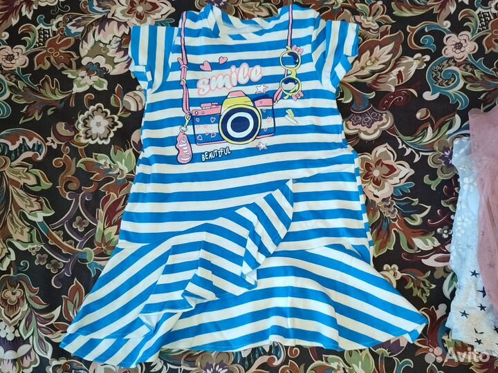 Большой пакет вещей на девочку 110-116