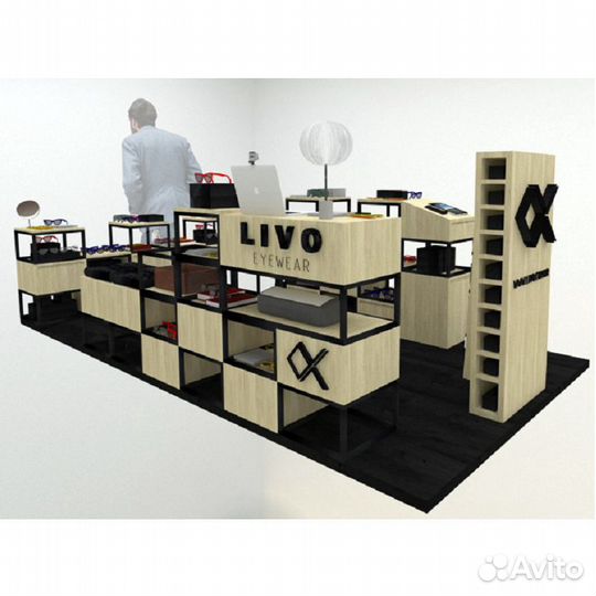 Торговый островок, торговое оборудование лофт