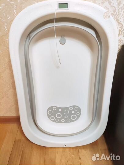 Ванночка для купания складная с термометром