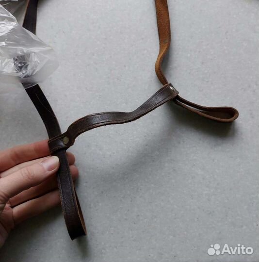 Кожаный ремень под плащ палатку, СССР