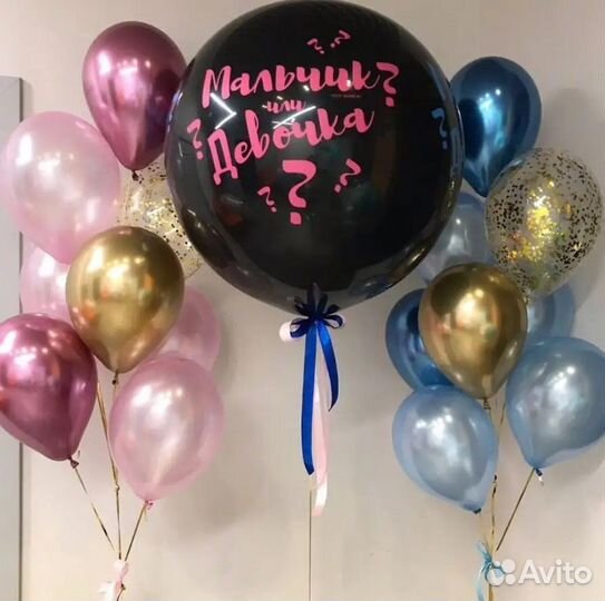 Гелиевые шары, светодиодные, фигуры, арки из шаров