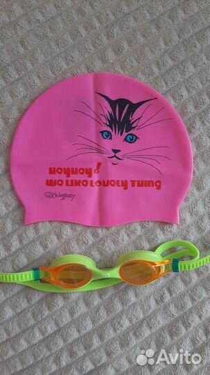 Шапочка для плавания детская на 2-6лет