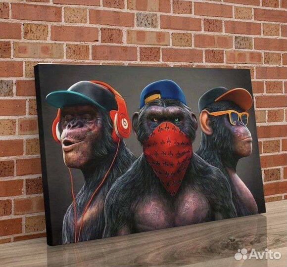 Брутальная картина на холсте 