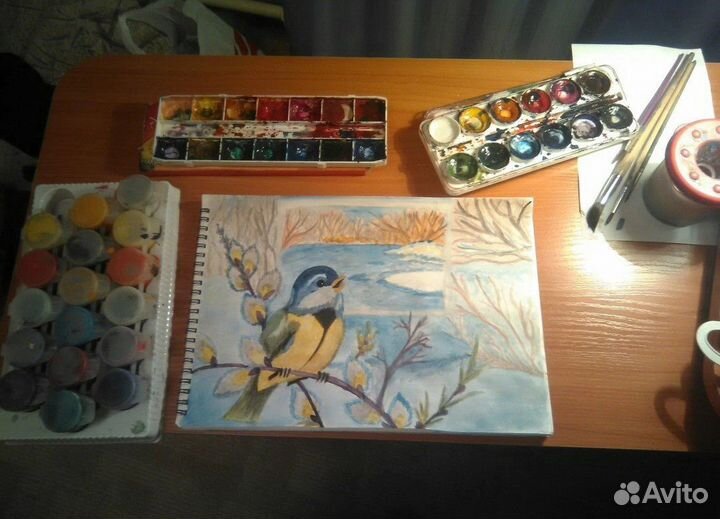 Рисунки и поделки в сад/школу