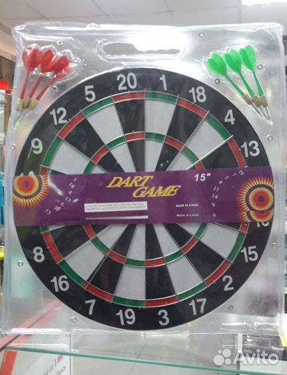 Дартс двухсторонний с дротиками