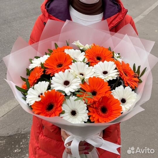 Цветы герберы