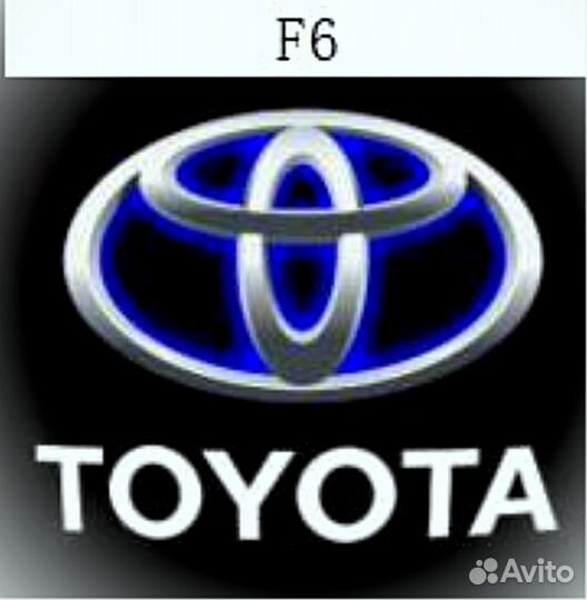 Проекция логотипа Toyota на двери Тип 3