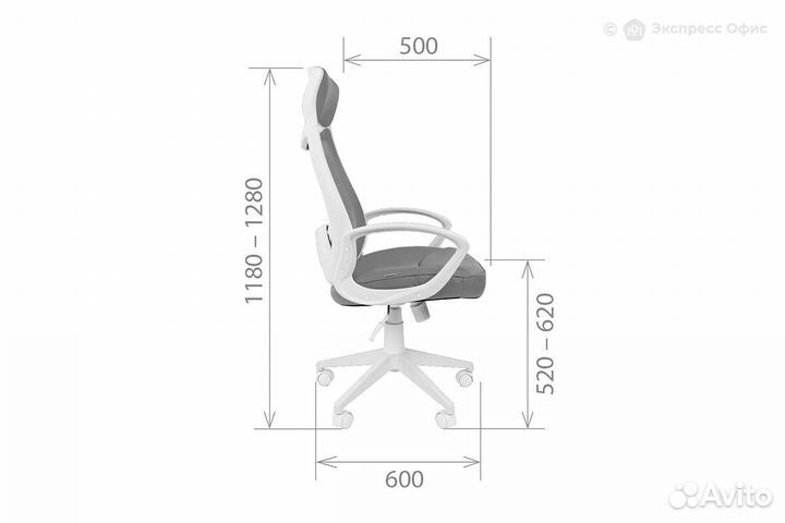 Кресло для руководителя Chairman 840 white