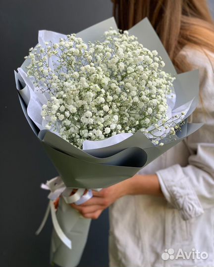 Букеты-гиганты из Гипсофилы