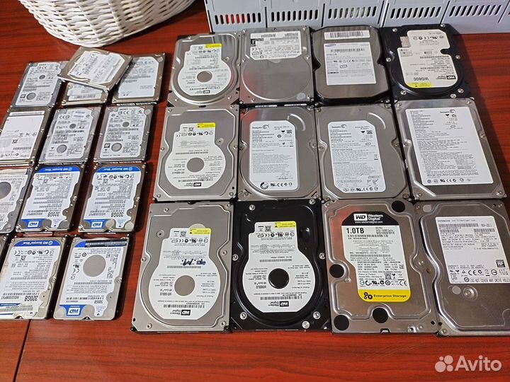 Жёсткие диски 25шт. на запчасти