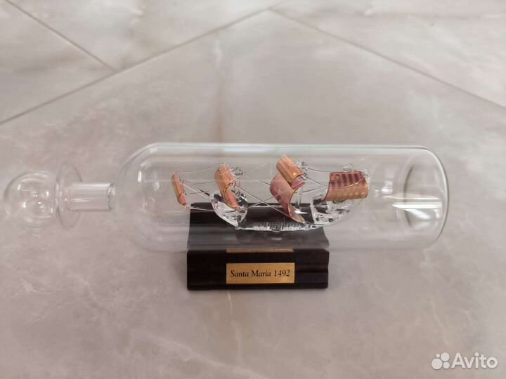 Корабль в бутылке Santa Maria 1492