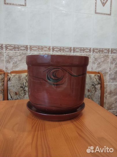 Горшок для цветов,керамика,большой