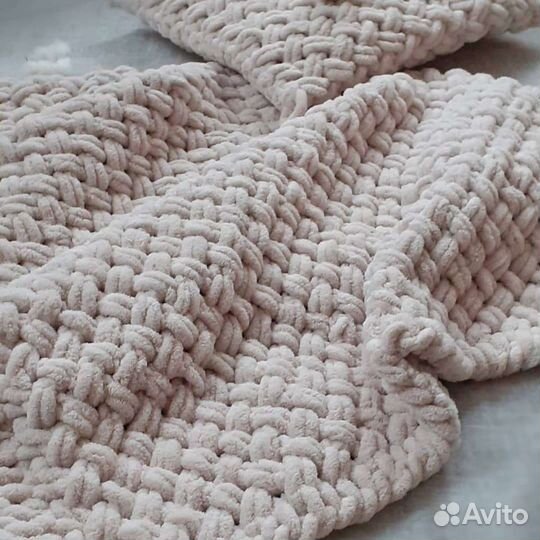 Плед детский вязаный ручная работа