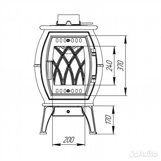 Печь отопительная Бахта Доставка