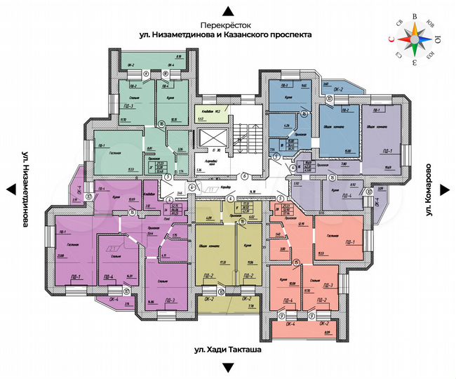 1-к. квартира, 42,7 м², 1/10 эт.
