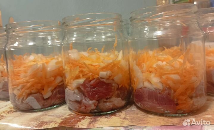 Домашняя тушенка Каша с мясом