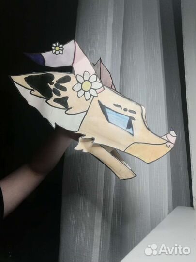 Дракон на руку из бумаги