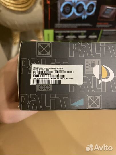 Видеокарта palit rtx 4060 ti dual oc