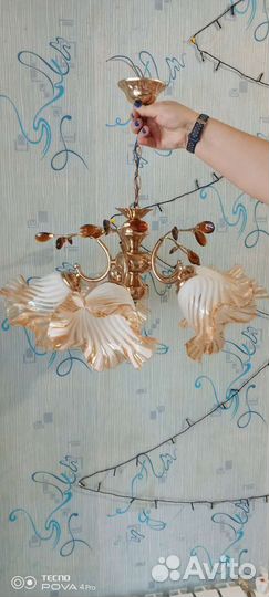 Люстра потолочная бу
