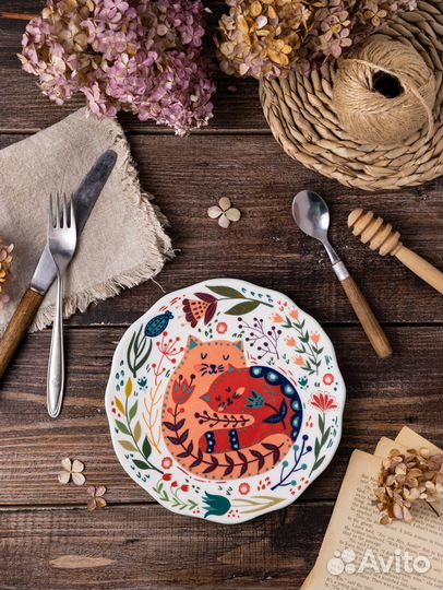 Тарелка десертная подарочная