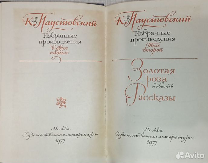 Паустовский. Избранные произведения в 2 томах