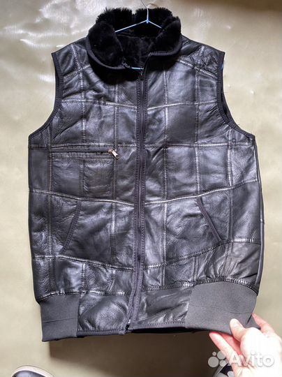 Безрукавки из овчины, кожаные, Махачкала