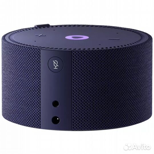 Умная колонка Яндекс.Станция Мини с часами синий