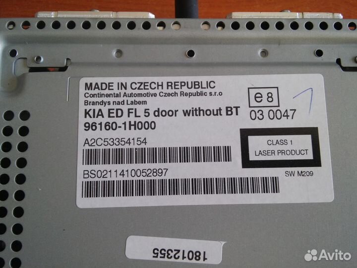 Продам новую штатную магнитолу на KIA ceed