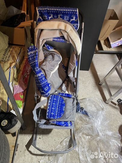 Сани коляска детские Galaxy