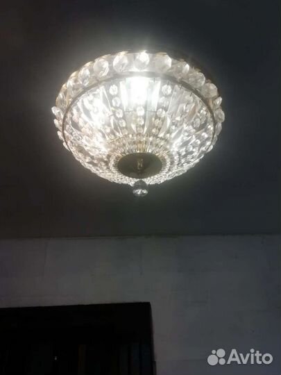 Люстра потолочная хрустальная