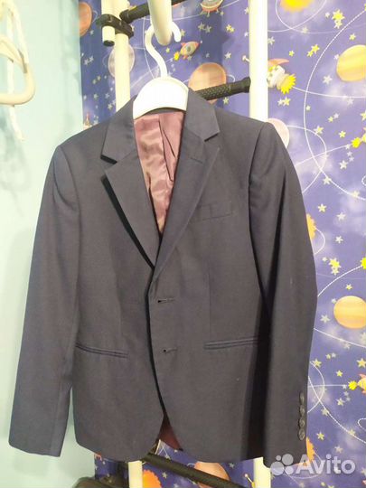 Пиджак на мальчика 122 синий