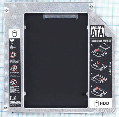 HDD кредл в отсек CD/DVD IDE 12.7 mm