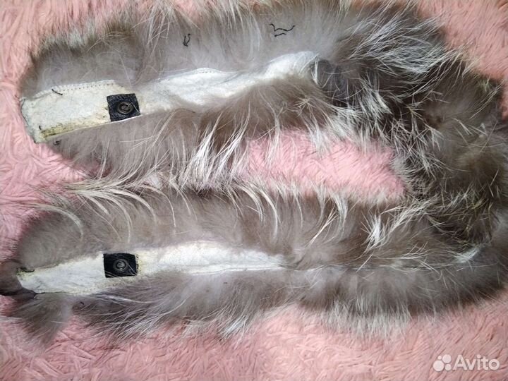 Опушка на капюшон чернобурка