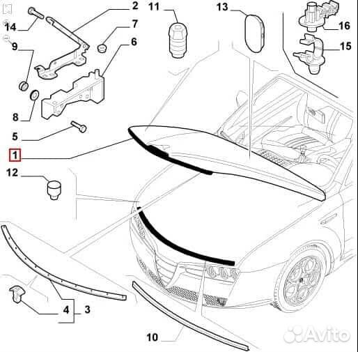 Капот Alfa Romeo 159