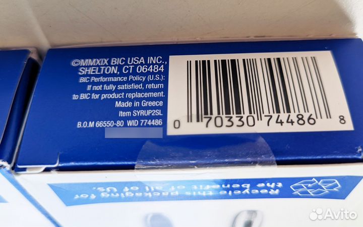 Станок металл BIC US и 2 картриджа из США