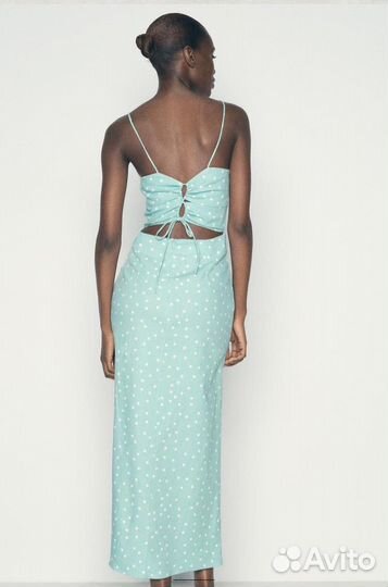 Платье сарафан изо льна zara s