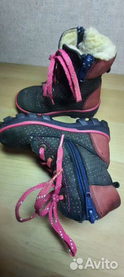 Ботинки зимние для девочки Котофей