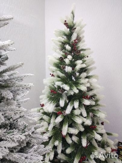 Ель литая + Презент 12м гирлянды