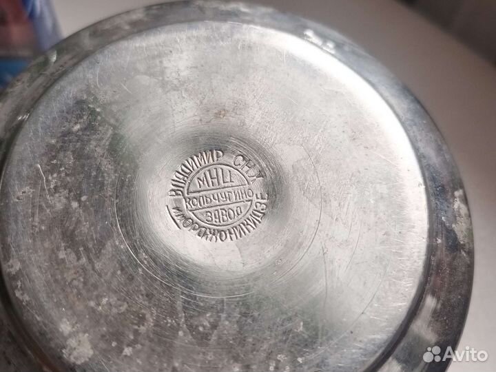 Заварочный чайник мельхиоровый