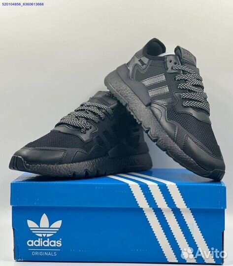 Кроссовки Adidas Nite Jogger Black (Арт.72202)