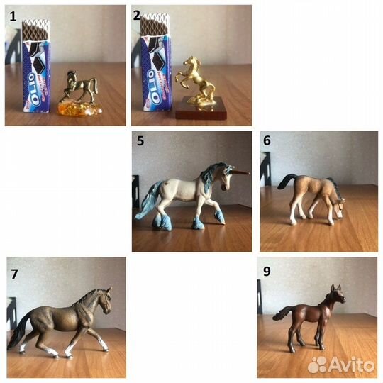 Фигурки лошадок коллекционные Schleich, Safari