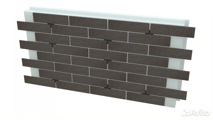 Термопанели с клмнкерной плиткой Crete Коричневая