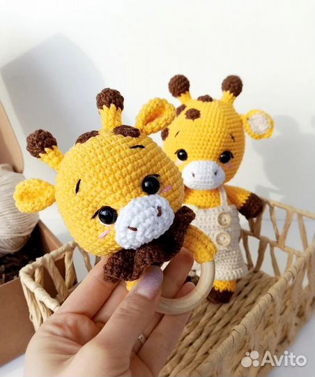 Жираф игрушка ручной работы
