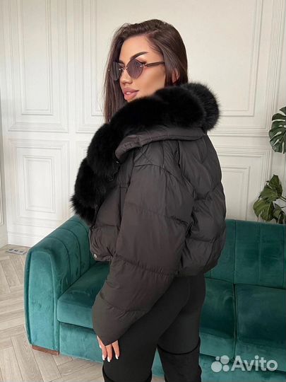 Куртка с мехом песца