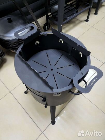 Подставка с шампурами для печи под казан