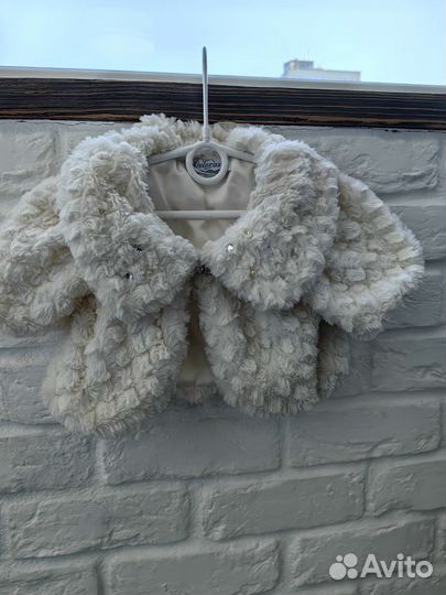 Накидка шубка для малышки на годик