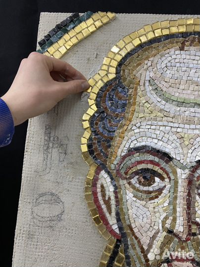 Мозаика святого лика Иоана Златоуста