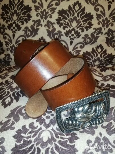 Ремень кожаный, ручная работа